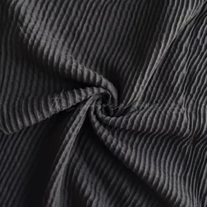 Crumpled Hijab - Dark Grey