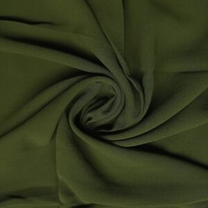 Premium Georgette - Dark Olive Green